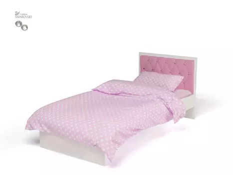 Подростковая кровать ABC-King Фея со стразами Сваровски без ящика 160x90 см