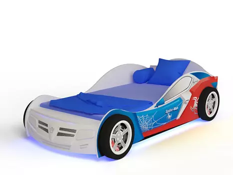Подростковая кровать ABC-King машина Человек паук 160x90 см