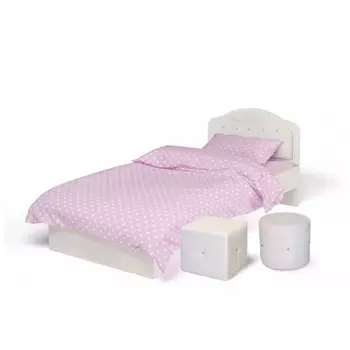 Подростковая кровать ABC-King Princess №1 со стразами Сваровски без ящика и матраса 160x90 см