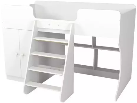 Подростковая кровать Капризун 9 чердак со шкафом 160х80