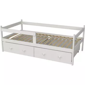 Подростковая кровать Капризун тахта с бортиком и ящиками Р425