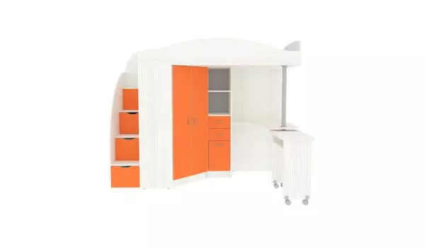 Подростковая кровать КарИВи чердак Юниор 4