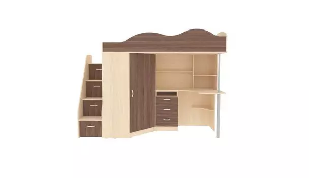 Подростковая кровать КарИВи чердак Пионер