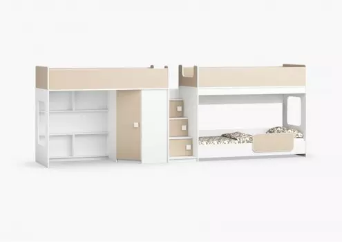 Подростковая кровать Легенда трехъярусная 43.2.5