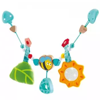 Подвесная игрушка Hape Цепочка для колясок с шмелем