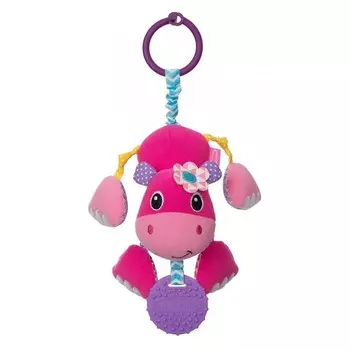 Подвесная игрушка Infantino прорезыватель Дрожащий бегемотик