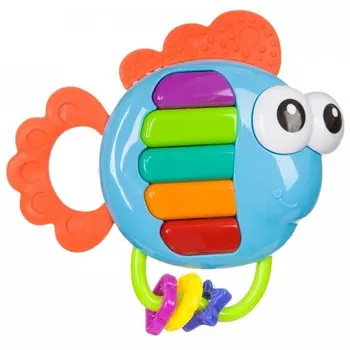 Погремушка Bondibon Игрушка музыкальная Рыбка-пианино