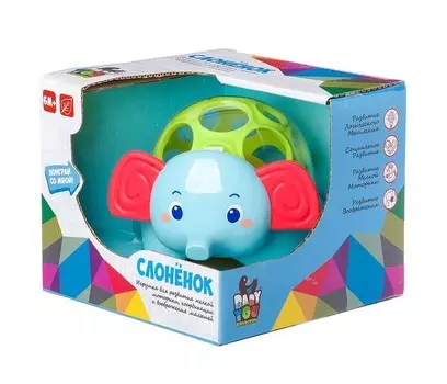 Погремушка Bondibon Игрушка развивающая Слонёнок