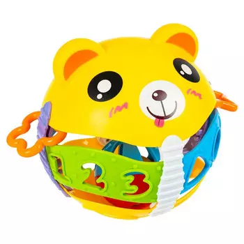 Погремушка Bondibon развивающая Медвеженок-шар