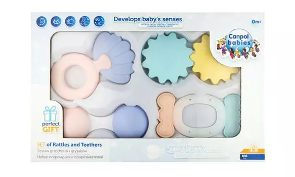 Погремушка Canpol Babies Pastel Набор погремушек