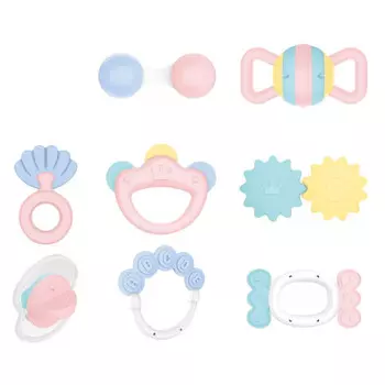 Погремушка Huanger Забавные погремушки пастель 8 шт.