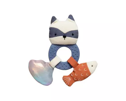 Погремушка Sebra на кольце Енот Rebel