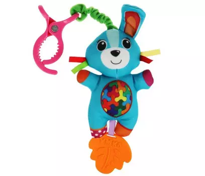 Погремушка Умка текстильная Зайка