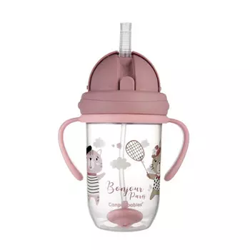 Поильник Canpol непроливайка с трубочкой и утяжелителем от 6 мес 270 мл