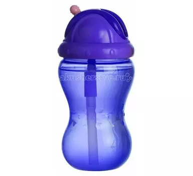 Поильник Nuby с трубочкой непроливайкой 335 мл с 12 мес. 9801