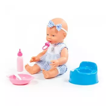 Полесье Пупс Весёлый с соской и аксессуарами 35 см