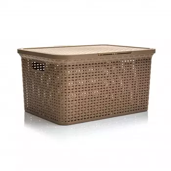 Полимербыт Ящик Артлайн с крышкой 30 л