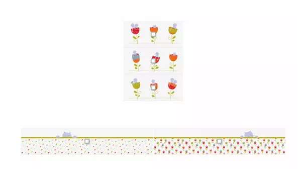 Polini Фасад к кроватке детской kids Simple 1100 Сонные котята