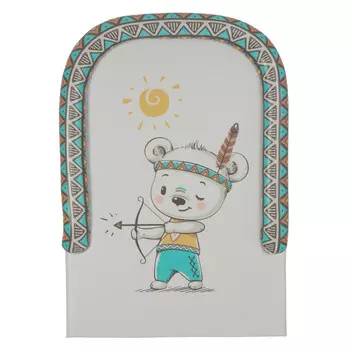 Polini kids Доска пеленальная с бортиками Храбрый мишка