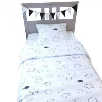 Постельное белье AmaroBaby 1.5 спальное Time to Sleep Овечки (3 предмета)
