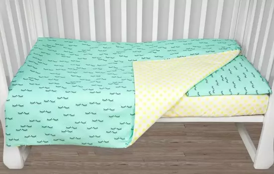 Постельное белье AmaroBaby Baby Boom Реснички (3 предмета)