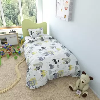 Постельное белье AmaroBaby Пододеяльник на молнии Город 145х210 см