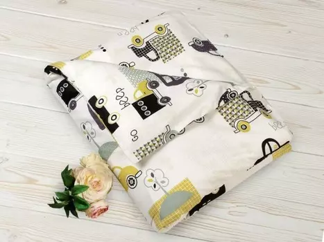 Постельное белье AmaroBaby Пододеяльник на молнии Город 147х112 (бязь)
