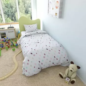 Постельное белье AmaroBaby Пододеяльник на молнии Эскимо 145х210 см