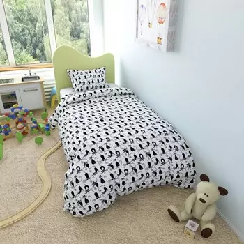 Постельное белье AmaroBaby Пододеяльник на молнии Кошки 145х210 см