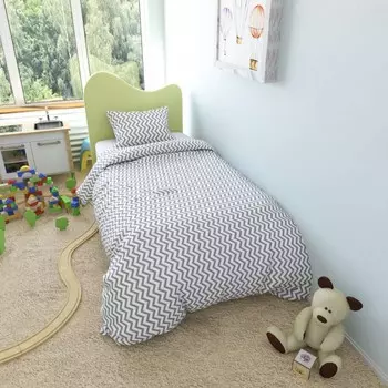Постельное белье AmaroBaby Пододеяльник на молнии Зигзаг 145х210 см