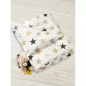 Постельное белье AmaroBaby Пододеяльник на молнии Звезды пэчворк 147х112 см