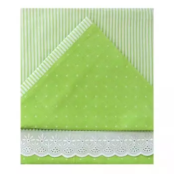 Постельное белье Ангелочки комбинированный с шитьём №2 (3 предмета)