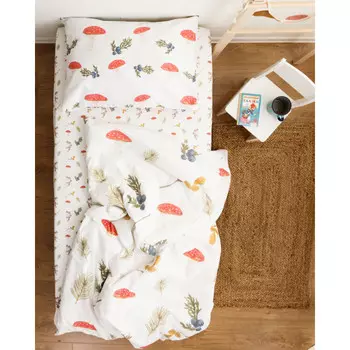 Постельное белье Forest kids 1.5 спальное Mushrooms by Lessnitsya (3 предмета)