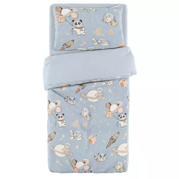 Постельное белье Globex Космонавты 160х80 (3 предмета)