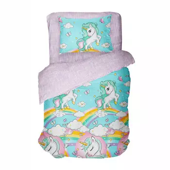 Постельное белье Волшебная Ночь Junior Rainbow unicorn (3 предмета)