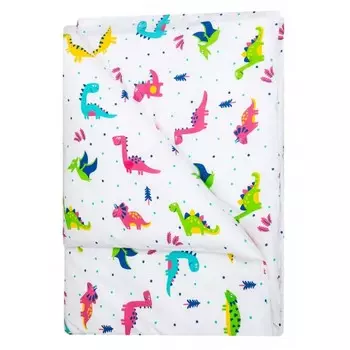 Постельное белье Вомбатик Пододеяльник на молнии Динозаврики 215х148