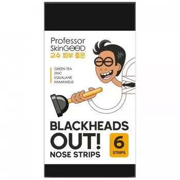 Professor SkinGOOD Полоски для носа Blackheads Out 6 шт.
