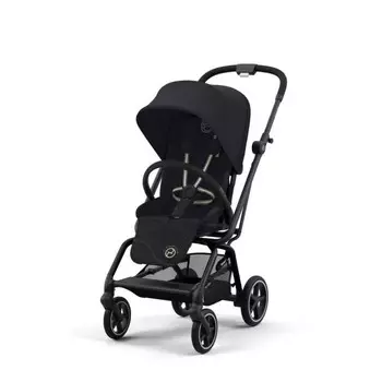 Прогулочная коляска Cybex Eezy S Twist+ 2 BLK с дождевиком и бампером