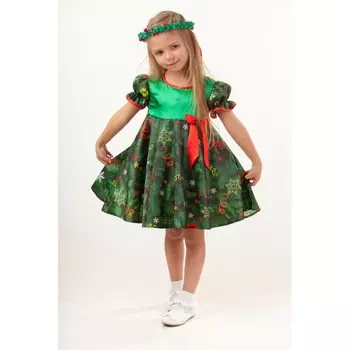 Пуговка Карнавальный костюм Елочка Русские сказки 1026 к-18