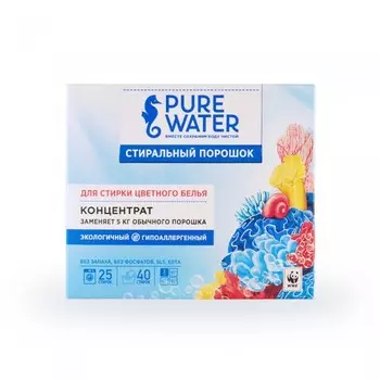 Pure Water Стиральный порошок для цветного белья 800 г