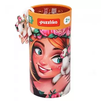 Puzzlika Пазлы Принцесса Животных 25 деталей