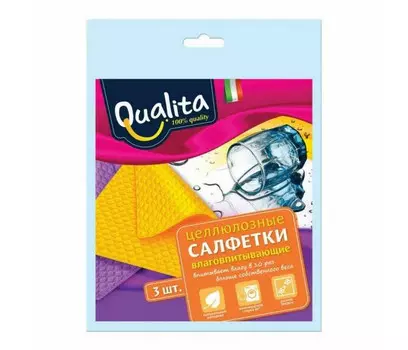 Qualita Салфетки влаговпитывающие Eco life 3 шт.