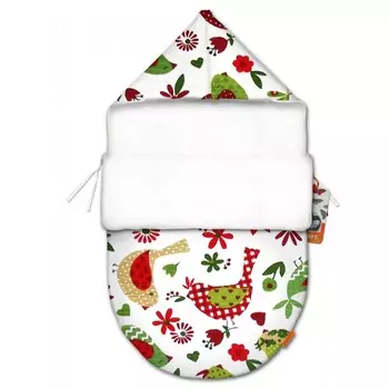 QuQuBaby Конверт для новорожденного Птички mini (лето)