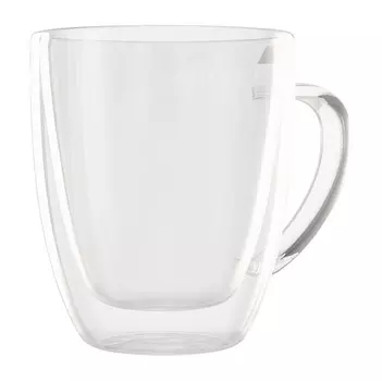 Qwerty Кружка стеклянная с двойными стенками Forte 310 мл
