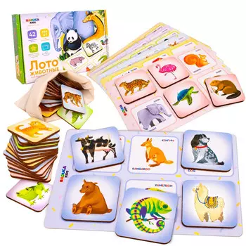 Raduga Kids Лото Животные для малышей