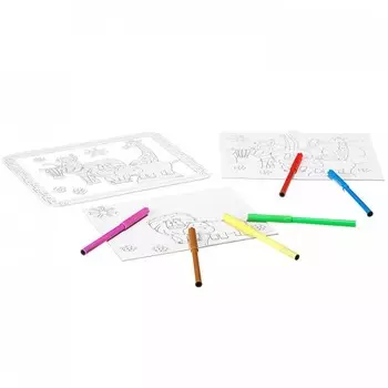 Раскраска Bondibon Набор для творчества 3D картина Животные