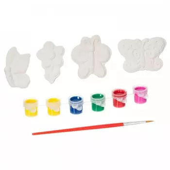 Раскраска Bondibon Набор для творчества Магниты-Бабочки и Цветок