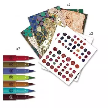 Раскраска Djeco аппликация Новое искусство