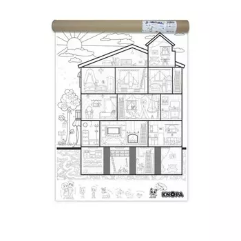 Раскраска Knopa огромная Дом Кнопы