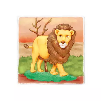 Раскраска Maxi Art многоразовая Лев 20х20 см